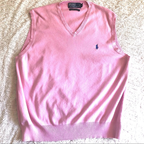 pink polo vest